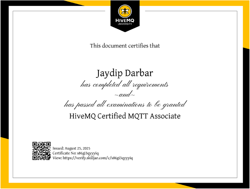 HiveMQ Certified MQTT Associate